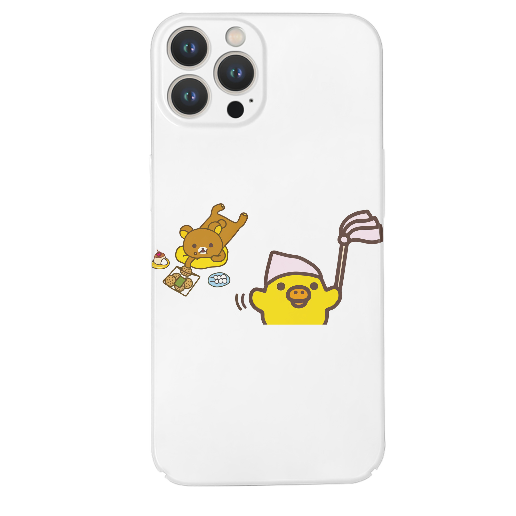 （画像用） リラックマ リラックマ キイロイトリ Rilakkuma Korilakkuma Kiiroitori 【iPhone 14シリーズ対応】ハードケース